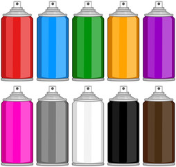 Color Spray Cans In Various Colours - 80524516