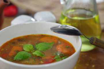 appetizing cabbage soup