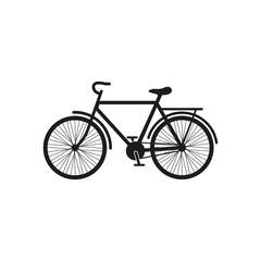 Fototapeta na wymiar The bike icon. Bicycle symbol. Flat