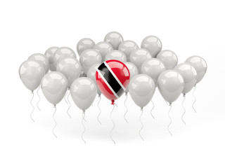 Air balloons with flag of trinidad and tobago