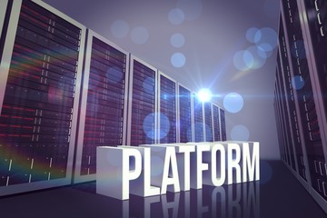 Composite image of platform