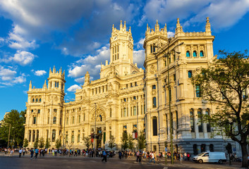 Fototapeta na wymiar Cybele Palace, the City Hall of Madrid - Spain