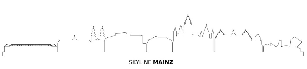 Fototapeta premium Skyline Mainz