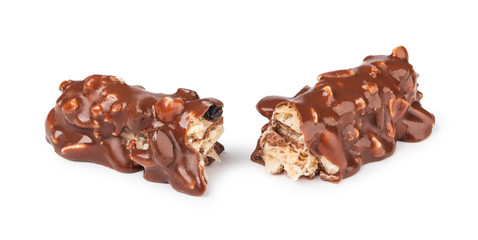 Closeup of chocolate bar