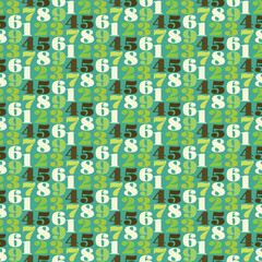 Naklejka premium seamless number patter background