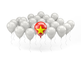 Air balloons with flag of vietnam