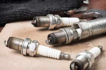 used spark plugs