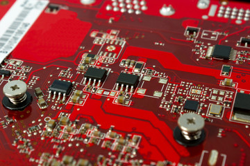 Electronic collection - Electronic components on the PCB