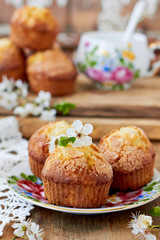 Delicious muffins with apple