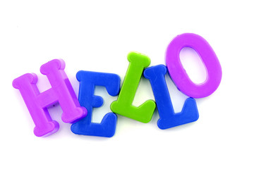 Close-up of letters. Great details !