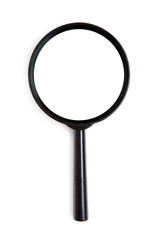 Magnifying glass isolated on white