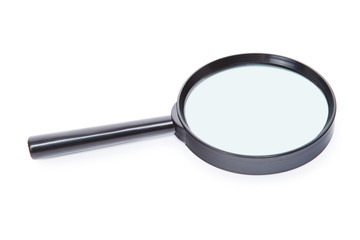 Magnifying glass isolated on white