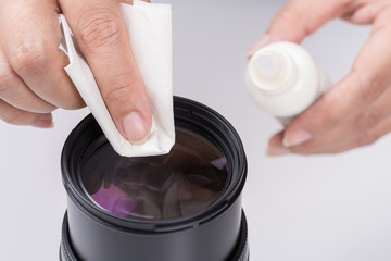 cleaning lens