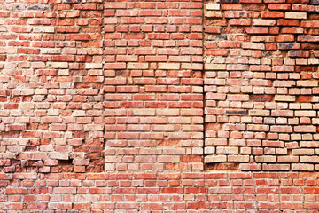 Old grunge brick wall background