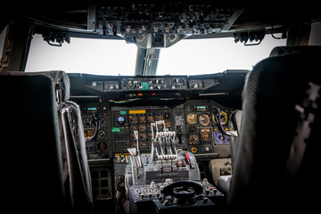 Cockpit avion de ligne