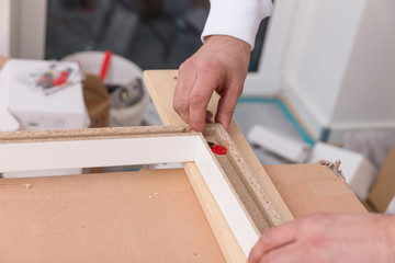 Türzarge zusammen setzen