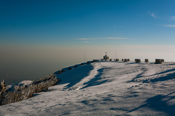 Fototapeta na wymiar Winter landscape Monte Grappa