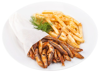 Grilled sardine fish