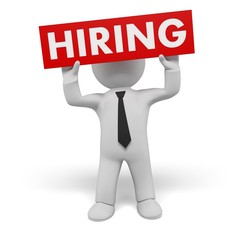 Recruitment. 3D. Hiring