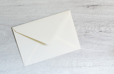 ivory paper envelope closed
