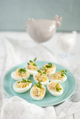 eggs with prawns
