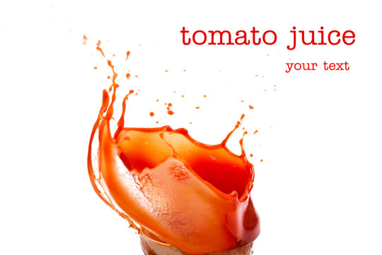 Splashes of tomato juice