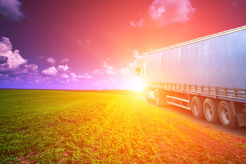 truck drives
