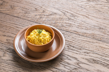 Risotto with saffron