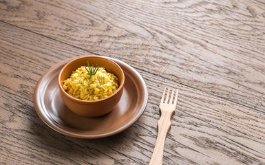 Risotto with saffron