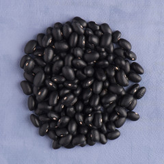 Circle of black beans