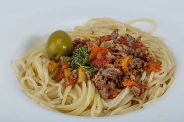 Pasta bolognese