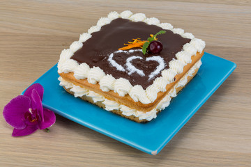 Chocolate icing cake