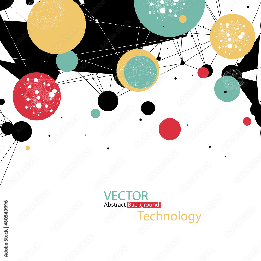 Poster abstract technology background