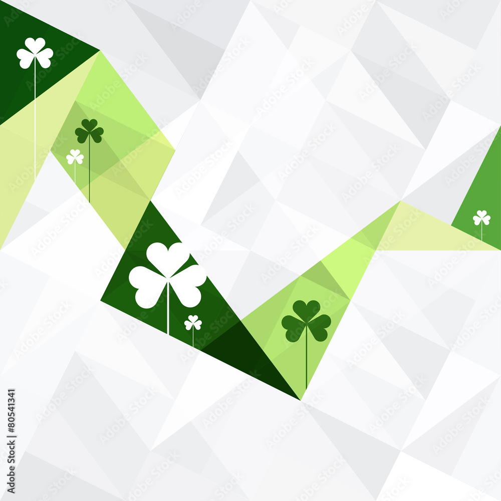 Poster Abstract background with triangles