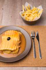 Francesinha and french fries