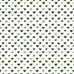 Seamless hearts pattern textured
