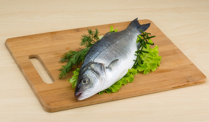 Raw seabass