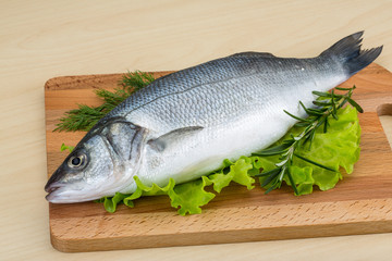 Raw seabass