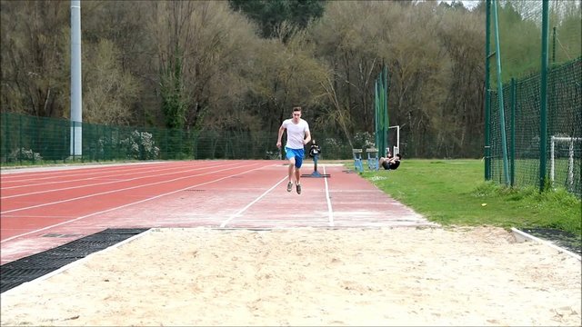 man doing the long jump