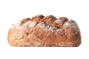 Fresh bread isolated on a white background