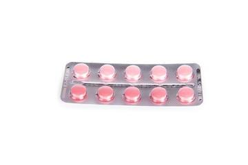 pills isolated on a white background