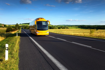 Bus on the road