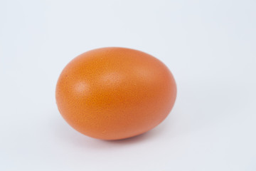 orange easter egg on white background