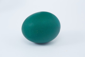 blue easter egg on white background