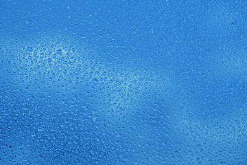 Water drops on abstract background