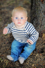 Little baby boy portrait