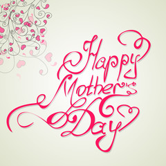 Happy Mothers's Day vintage lettering background