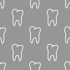 Tooth seamless pattern