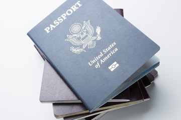 American Passport on Top of Other Passports