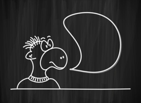 tafel mk affe mit sprechblase I